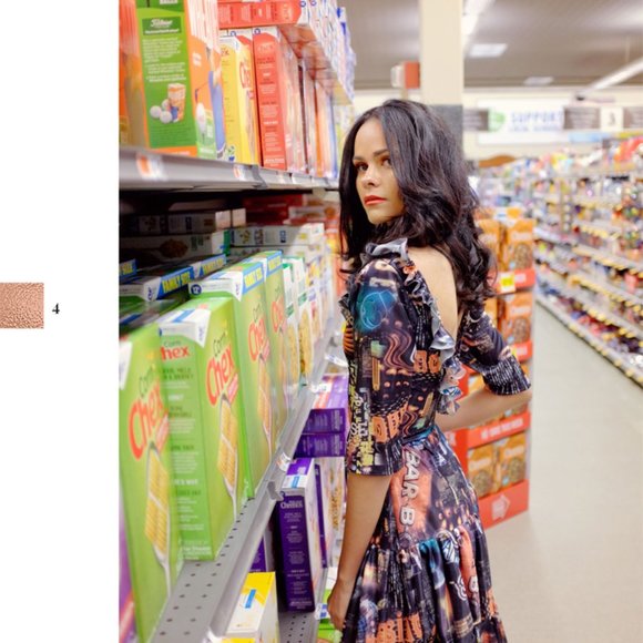 SALE New York Couture Limited Edition Vintage Printed Ruffle Maxi Dress - Picture 11 of 13